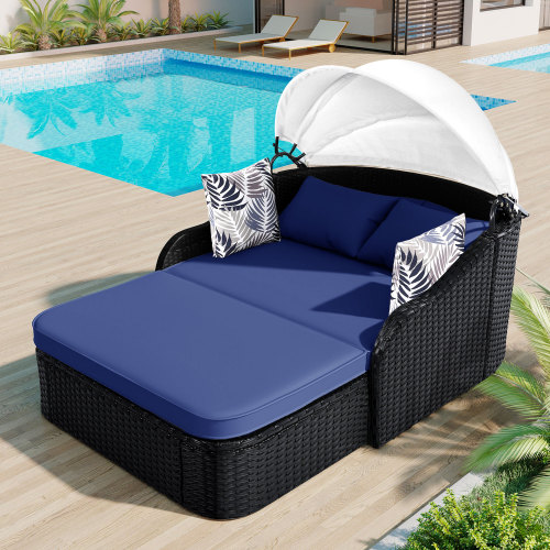 Outdoor Daybed Furniture - Espreguiçadeira Externa de 79,9 polegadas com