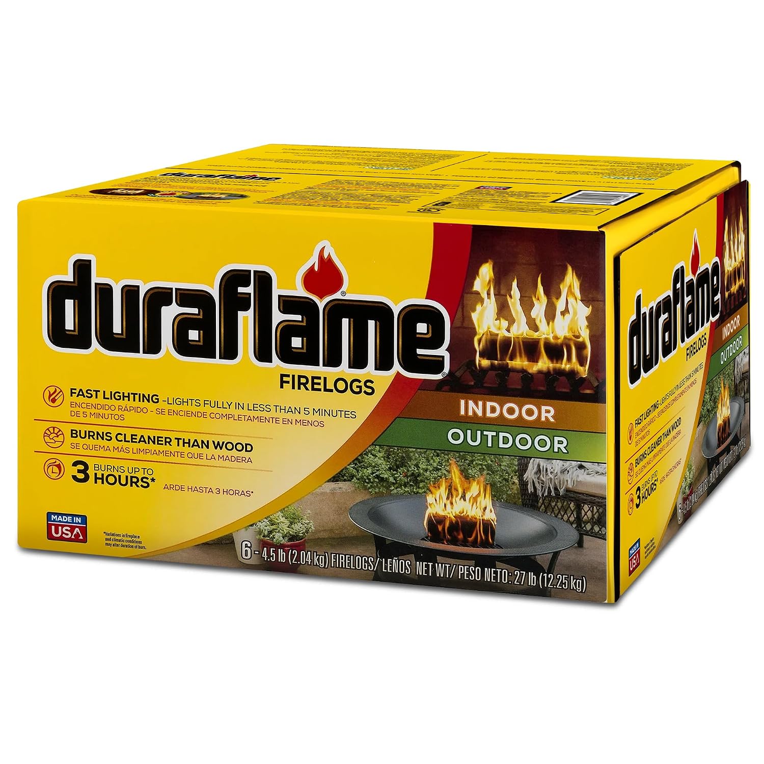 Outdoor Furniture And Fire Pit - Pacote com 6 Lenha para Lareira