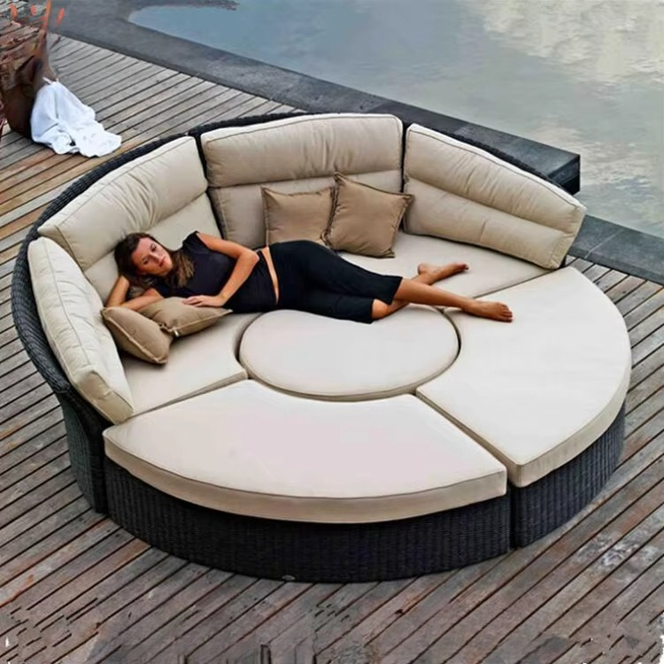 Outdoor Daybed Furniture - Móveis de jardim de luxo, espreguiçadeira