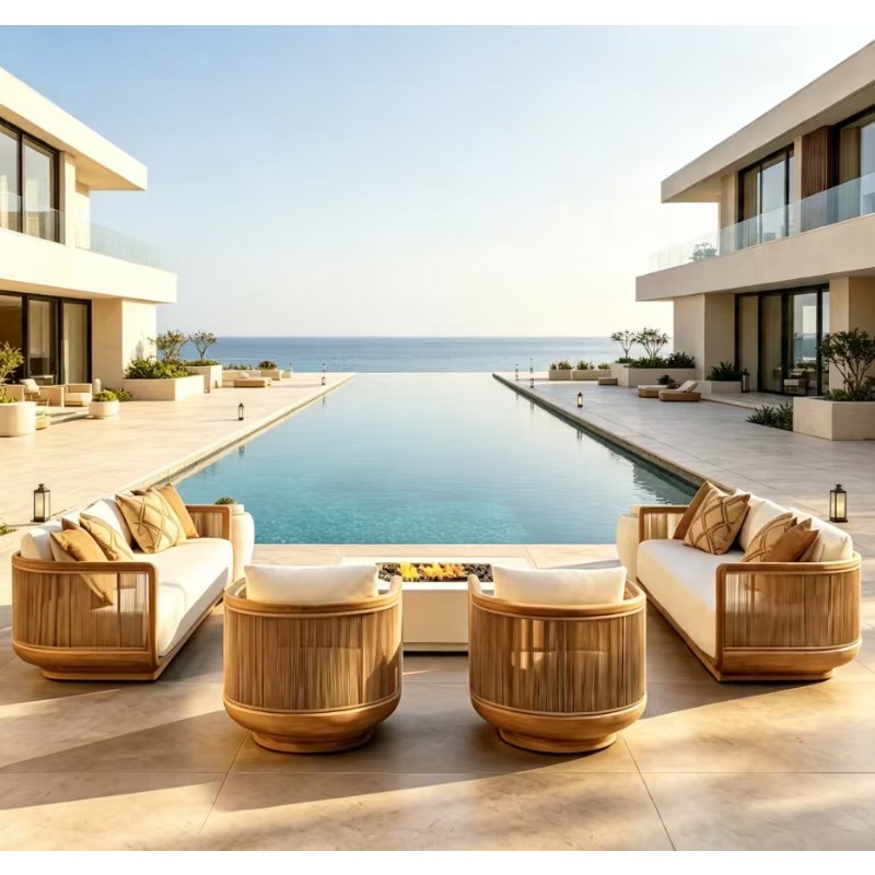 Espreguiçadeira Dupla de Teca  - Outdoor Daybed Furniture avaliação e preço