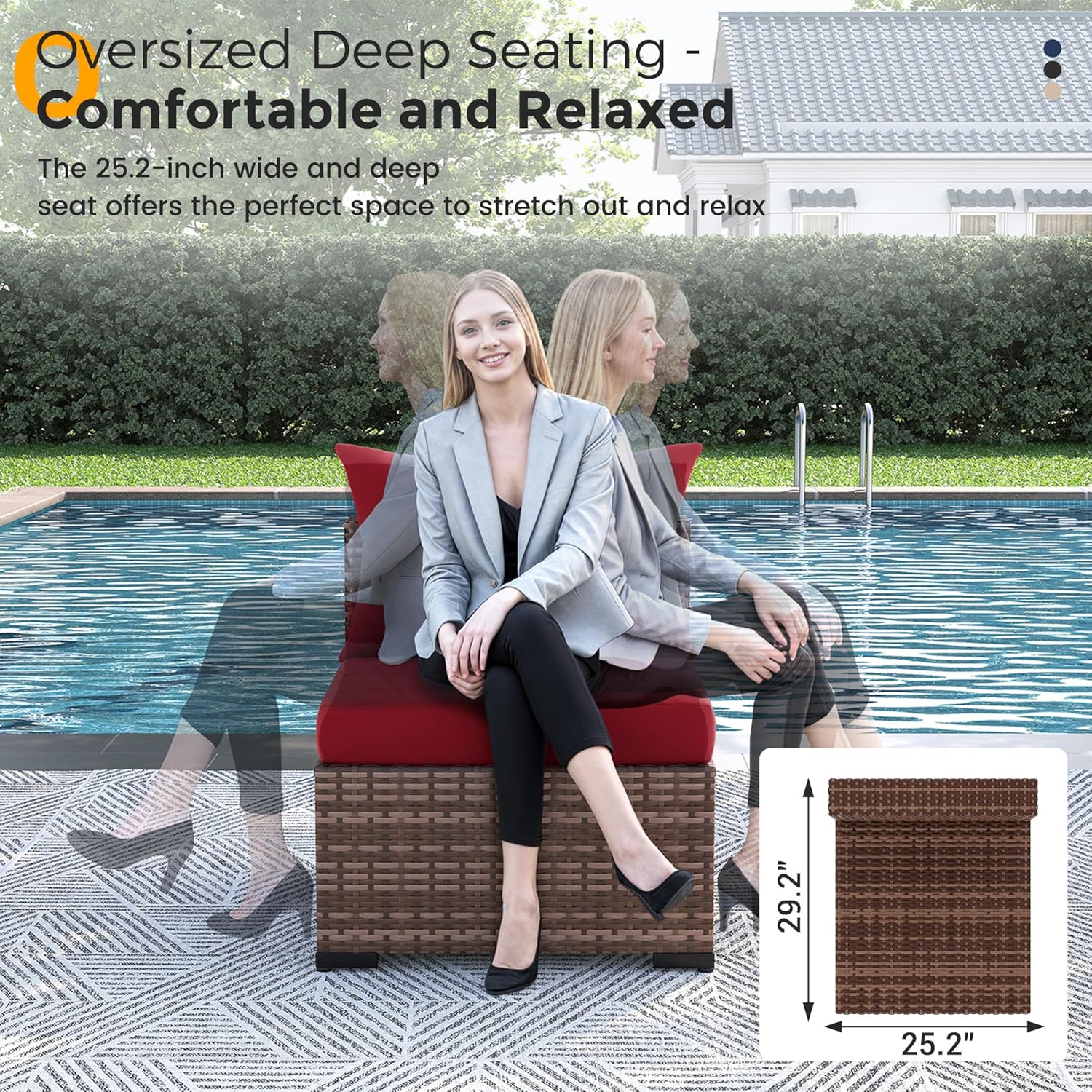 Conjunto de Sofá Seccional de  - Outdoor Furniture And Fire Pit avaliação e preço