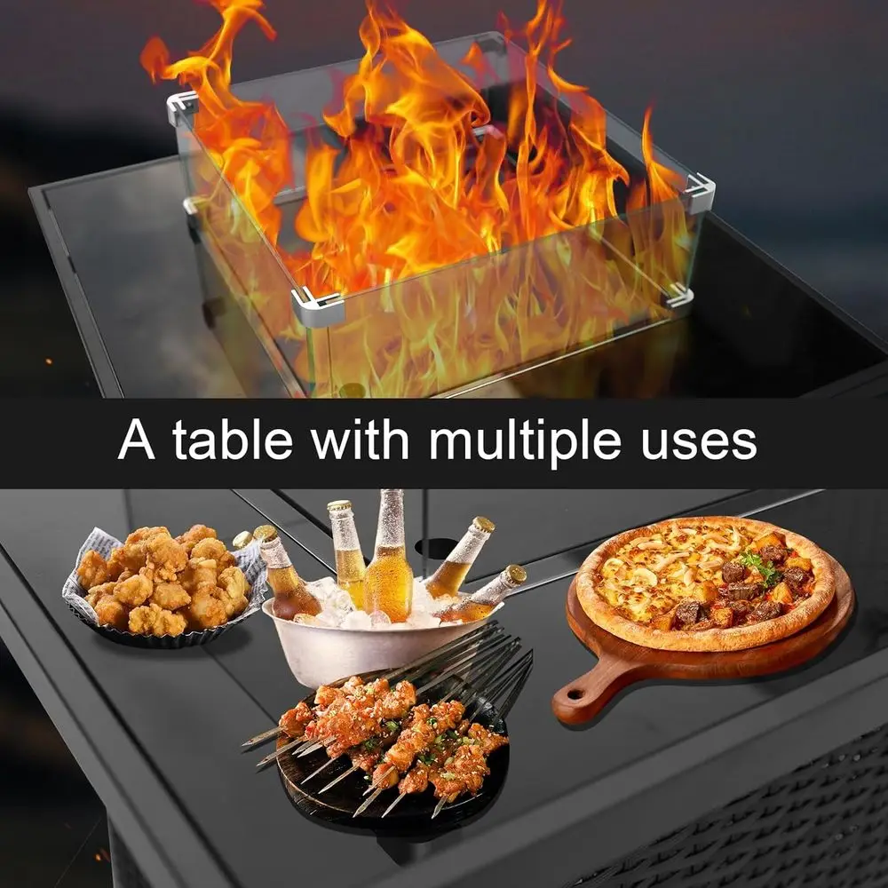 Conjunto de Móveis de Pátio em - Outdoor Furniture And Fire Pit avaliação e preço