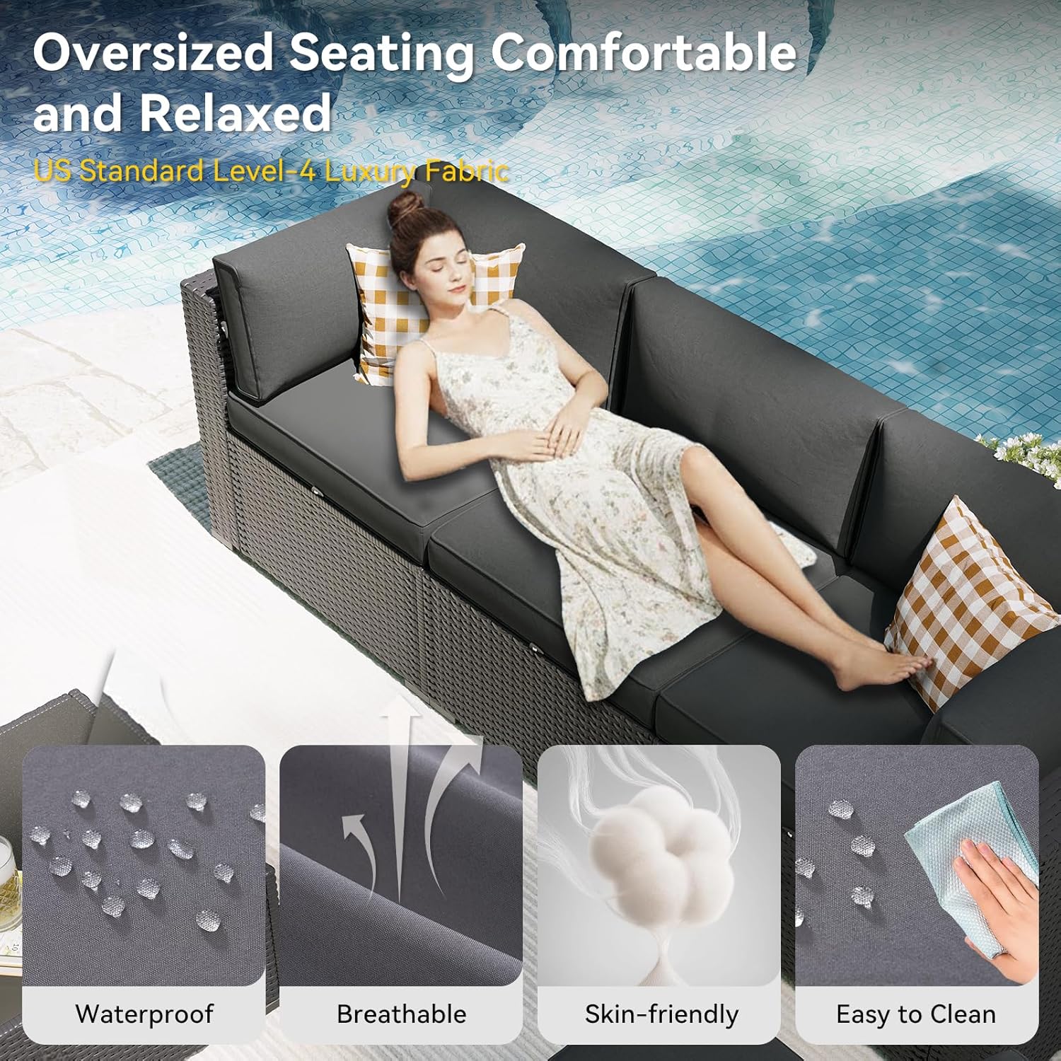 Conjunto de Móveis para Pátio  - Outdoor Furniture And Fire Pit avaliação e preço