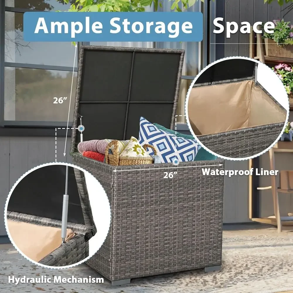 Conjunto de Móveis para Pátio  - Outdoor Furniture And Fire Pit avaliação e preço