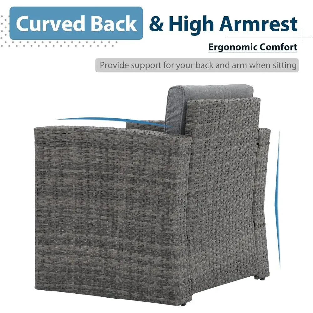 Conjunto de Móveis para Pátio  - Outdoor Furniture And Fire Pit avaliação e preço