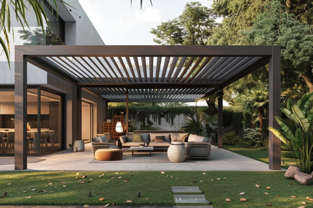Pérgola Retangular de Liga de  - Outdoor Furniture Gazebo avaliação e preço