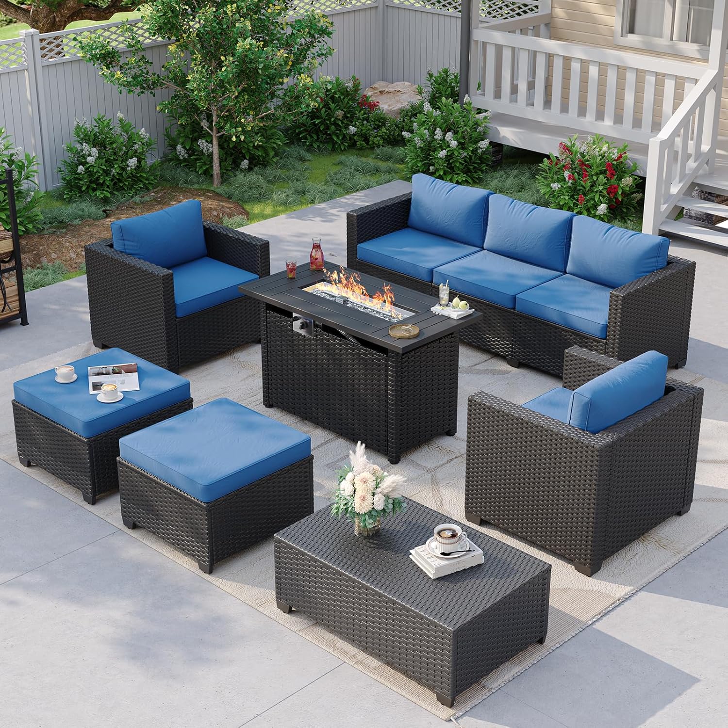 Sofá Seccional Azul Marinho pa - Outdoor Furniture And Fire Pit avaliação e preço