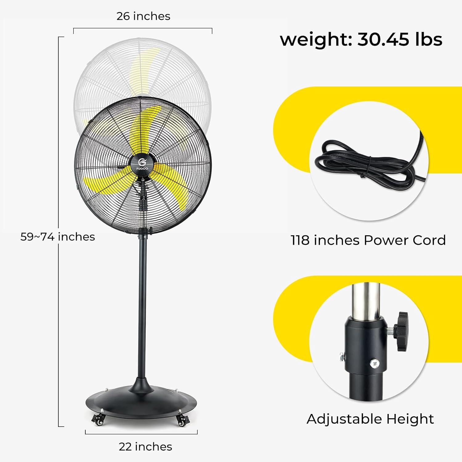 Ventilador de Pedestal Oscilan - Outdoor Furniture Set avaliação e preço