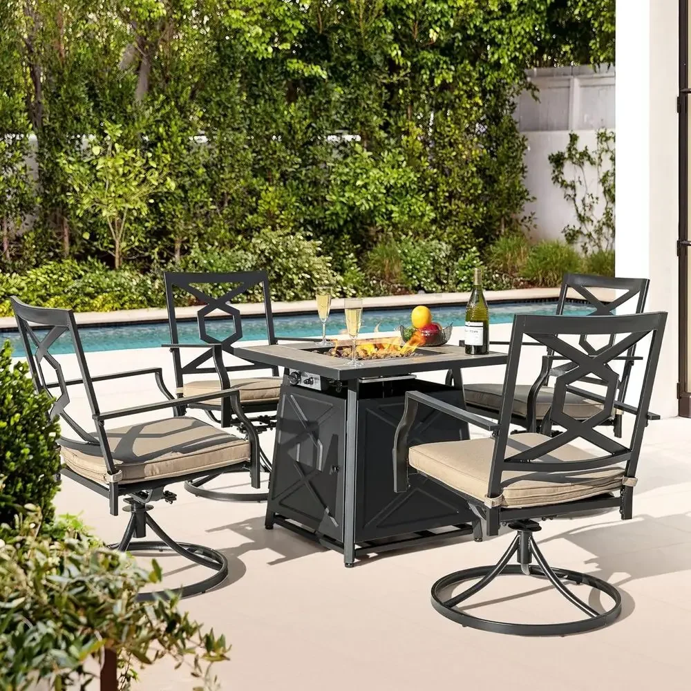 Conjunto de Móveis para Pátio  - Outdoor Furniture And Fire Pit avaliação e preço